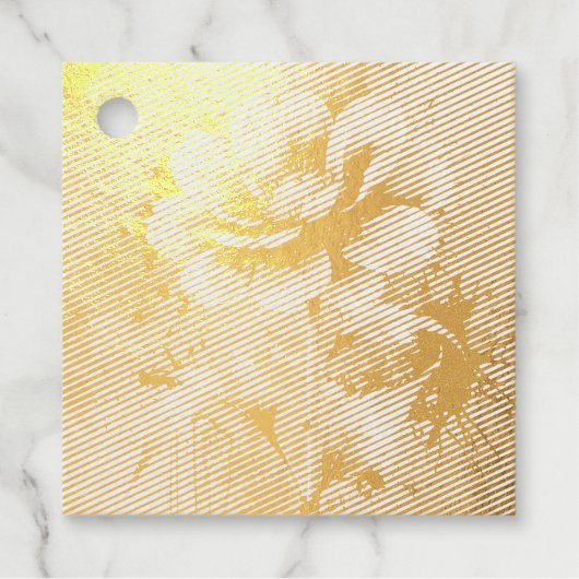 Blaue Blume Geschenkanhänger (Vorderseite)