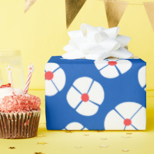 Blaue Blume Geschenkpapier