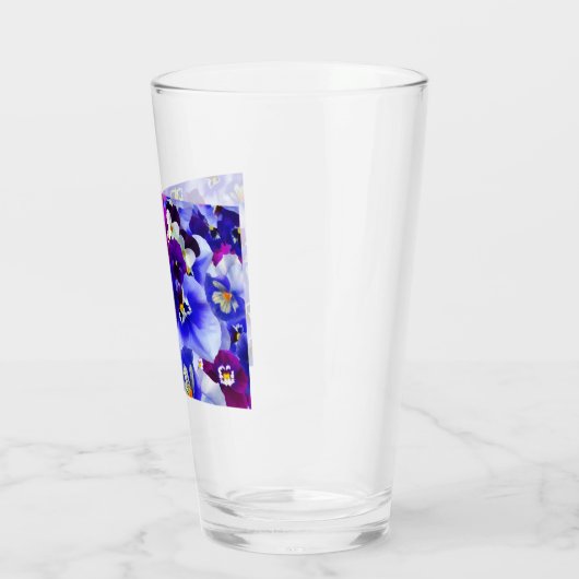Blaue Blume Glas (Links)