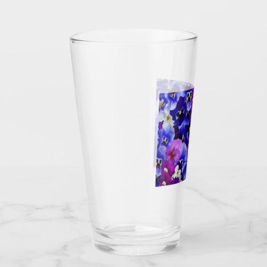 Blaue Blume Glas (Rechts)