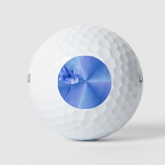 Blaue Blume Golfball (Vorderseite)