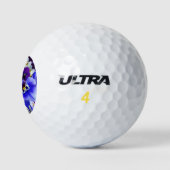 Blaue Blume Golfball (Logo)