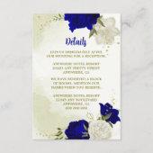 Blaue Blume, grüne Blätter Begleitkarte (Vorderseite)