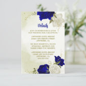 Blaue Blume, grüne Blätter Begleitkarte (Stehend Vorderseite)