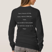 Blaue Blume Hemd T-Shirt (Rückseite)