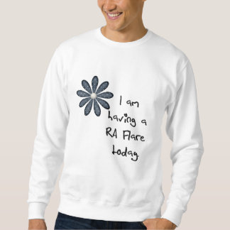Blaue Blume: Ich habe ein RA-Aufflackern heute! Sweatshirt