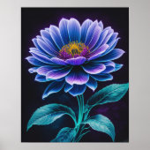 Blaue Blume III Poster (Vorne)