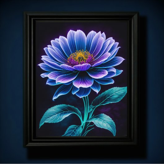 Blaue Blume III Poster