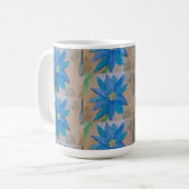 Blaue Blume Kaffeetasse (Vorderseite Links)