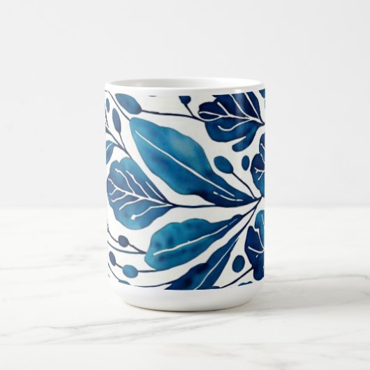 Blaue Blume Kaffeetasse (Mittel)