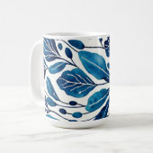 Blaue Blume Kaffeetasse (Vorderseite Links)