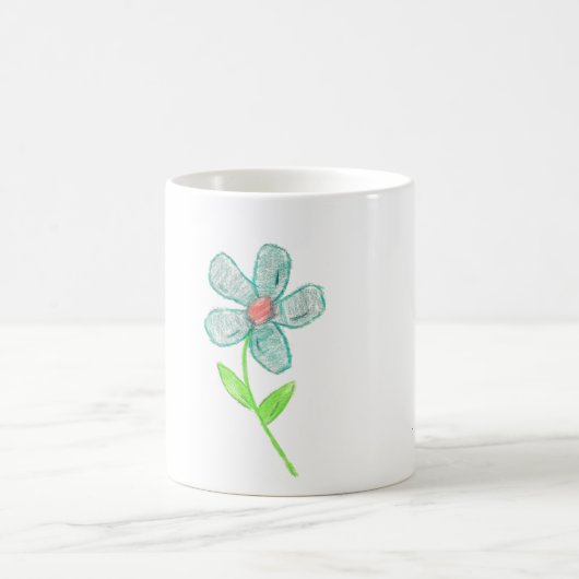 Blaue Blume Kaffeetasse (Mittel)