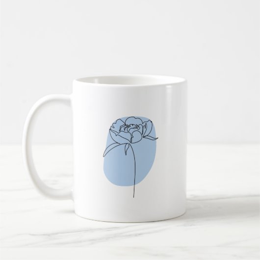 blaue Blume Kaffeetasse (Links)