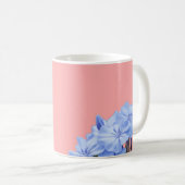 Blaue Blume Kaffeetasse (VorderseiteRechts)