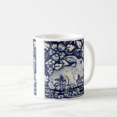 Blaue Blume Kaffeetasse (VorderseiteRechts)