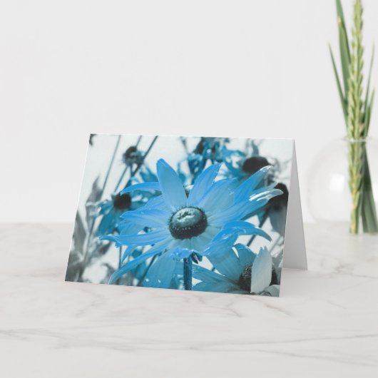 Blaue Blume Karte (Vorderseite)