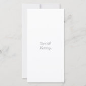 Blaue Blume Karte (Rückseite)