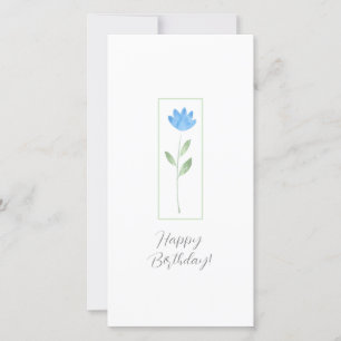 Blaue Blume Karte