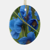 Blaue Blume Keramik Ornament (Rechts)