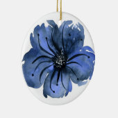 Blaue Blume Keramik Ornament (Rechts)