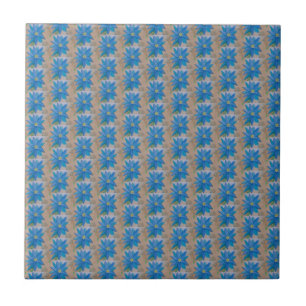 Blaue Blume Keramik Tile Fliese