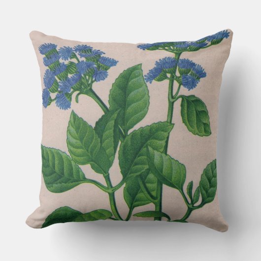 Blaue Blume Kissen (Vorderseite)