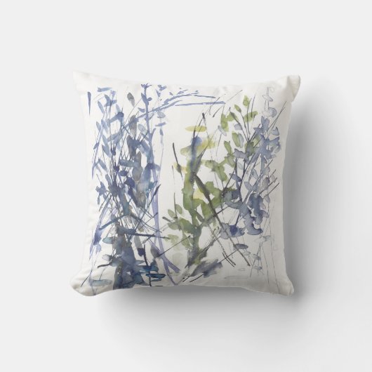 Blaue Blume Kissen (Vorderseite)