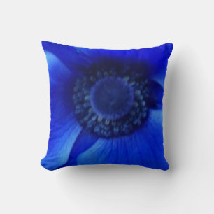 Blaue Blume Kissen 20" x 20"