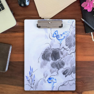 Blaue Blume Klemmbrett