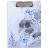 Blaue Blume Klemmbrett (Vorderseite)