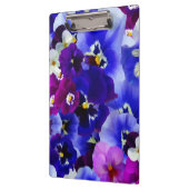 Blaue Blume Klemmbrett (Links)