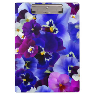 Blaue Blume Klemmbrett