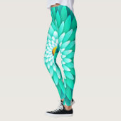 Blaue Blume Leggings (Links)