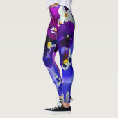 Blaue Blume Leggings (Links)