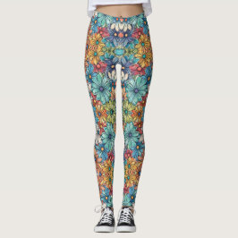 Blaue Blume Leggings