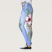 Blaue Blume Leggings (Links)