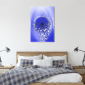 Blaue Blume Leinwanddruck (Insitu (Schlafzimmer))