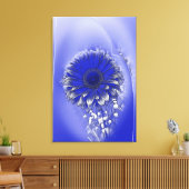 Blaue Blume Leinwanddruck (Insitu (Wohnzimmer))