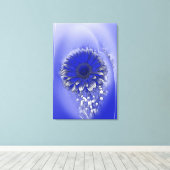 Blaue Blume Leinwanddruck (Insitu (Holzboden))