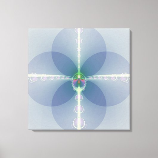 Blaue Blume Leinwanddruck (Vorderseite)