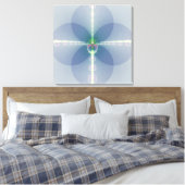 Blaue Blume Leinwanddruck (Insitu (Schlafzimmer))