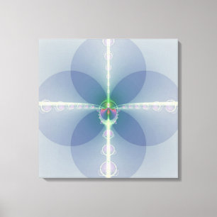 Blaue Blume Leinwanddruck