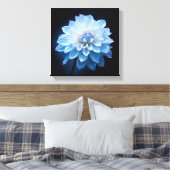 Blaue Blume Leinwanddruck (Insitu (Schlafzimmer))