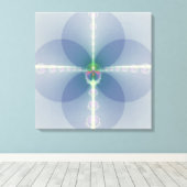 Blaue Blume Leinwanddruck (Insitu (Holzboden))