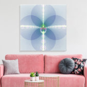 Blaue Blume Leinwanddruck (Insitu (Wohnzimmer))