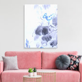 Blaue Blume Leinwanddruck (Insitu (Wohnzimmer))