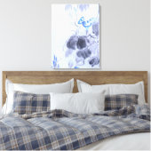 Blaue Blume Leinwanddruck (Insitu (Schlafzimmer))