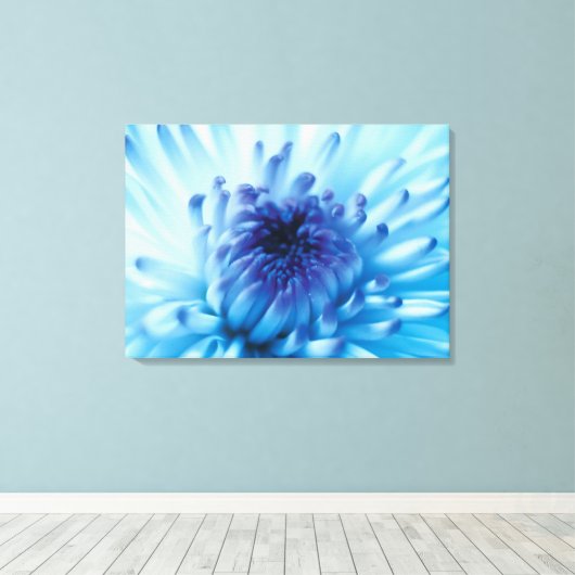 Blaue Blume Leinwanddruck (Insitu (Holzboden))