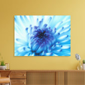 Blaue Blume Leinwanddruck (Insitu (Wohnzimmer))