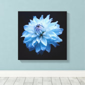 Blaue Blume Leinwanddruck (Insitu (Holzboden))